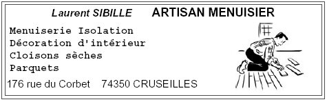 Laurent Sibillle Artisan Menuisier  Cruseilles