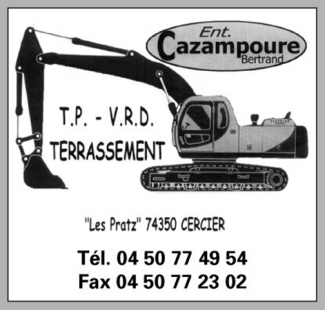 Cazampour 74350 Cercier travaux TP