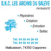 Les jardins du saleve Paysagiste, pepinieres, creation, entretien, tailles Malbuisson 74350 Copponex T 04.50.44.26.45
