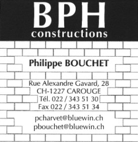 BPH constructions Pierre Bouchet CH1227 CAROUGE